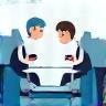 Illustration af en person, der lærer interviewteknikker